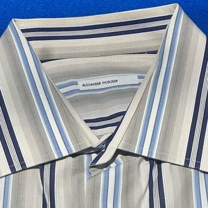Alexander McQueen Men’s Striped Dress Shirt - 44 / 17 1/2